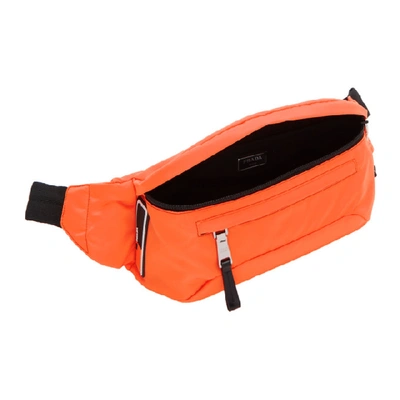 Shop Prada Orange Technical Belt Bag