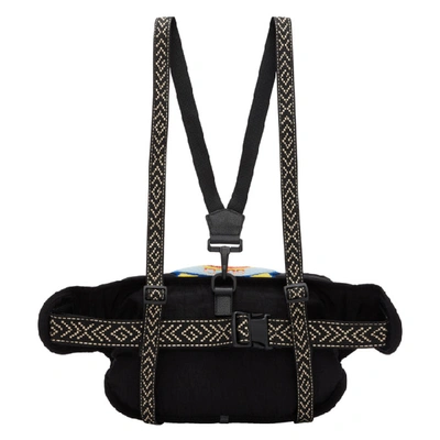 Shop Gucci Black 80's Patch Belt Bag In 8563 Black