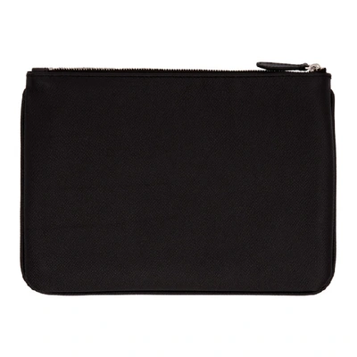 Shop Balenciaga Black Urban Pouch In 1060 Blk/lw