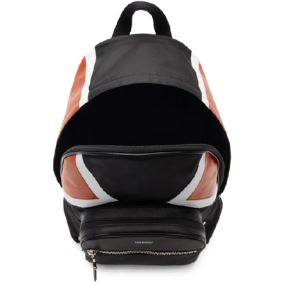 Shop Neil Barrett Black And Red Contrast Detail Backpack In 1133.blkrd