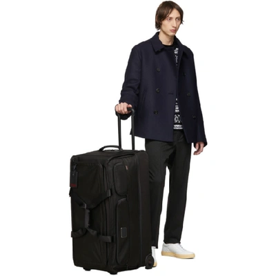 Shop Tumi Black Alpha 3 Large Split 2 Wheeled Duffle Suitcase