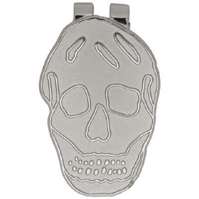 Shop Alexander Mcqueen Silver Skull Money Clip In 1208 Sivler