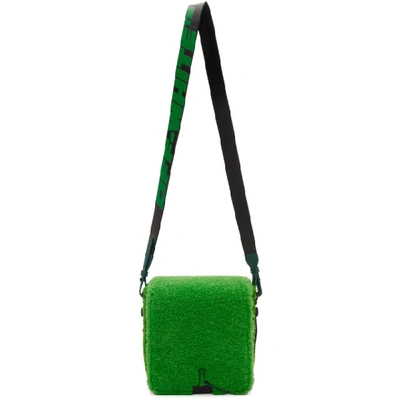 Shop Off-white Green Binder Clip Bag In 4000 Grno