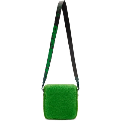 Shop Off-white Green Binder Clip Bag In 4000 Grno