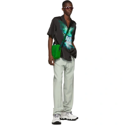 Shop Off-white Green Binder Clip Bag In 4000 Grno