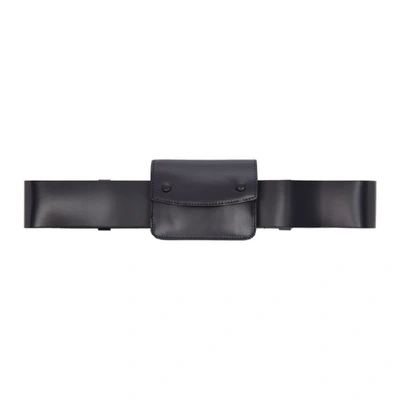 Shop Maison Margiela Navy Belt Pouch In T6053 Dknvy