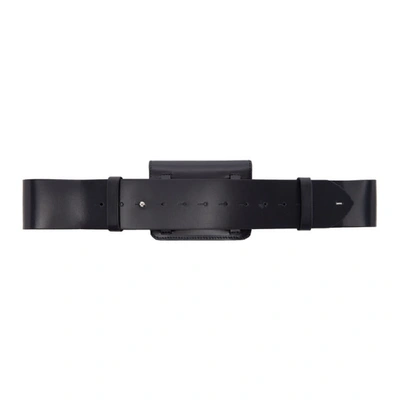 Shop Maison Margiela Navy Belt Pouch In T6053 Dknvy