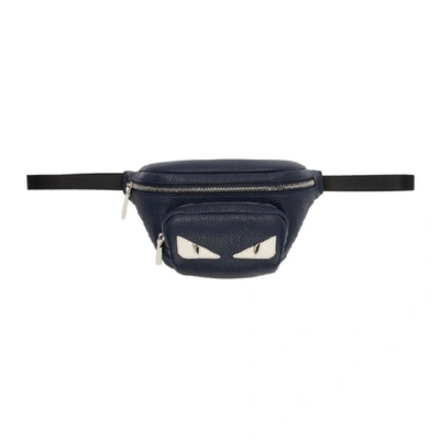 Shop Fendi Navy Bag Bugs Bum Bag In F18av Blue