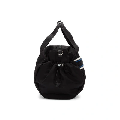 Shop Versace Black Palladium Duffle Bag In D41p Black