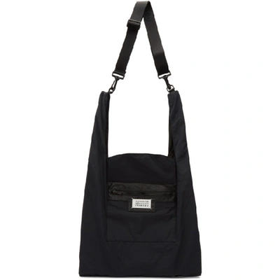 Shop Maison Margiela Black Dual-wear Tote