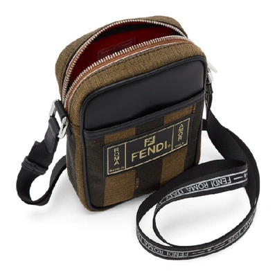 Shop Fendi Brown Small Stripe Camera Bag