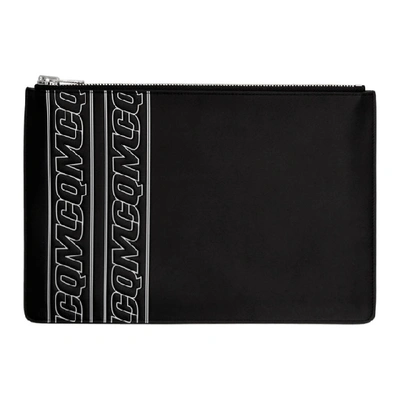 Shop Mcq By Alexander Mcqueen Mcq Alexander Mcqueen Black Logo Tablet Pouch In 1000 Black