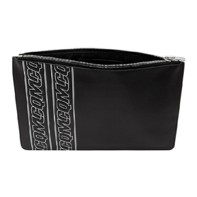 Shop Mcq By Alexander Mcqueen Mcq Alexander Mcqueen Black Logo Tablet Pouch In 1000 Black