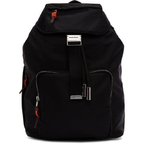 diesel black backpack