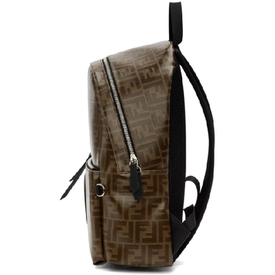 Shop Fendi Brown And Black Forever  Backpack In F14tw.brwn