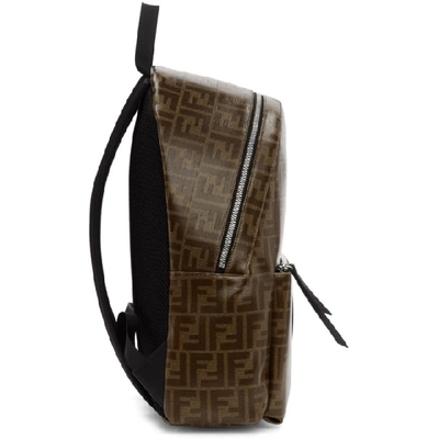 Shop Fendi Brown And Black Forever  Backpack In F14tw.brwn