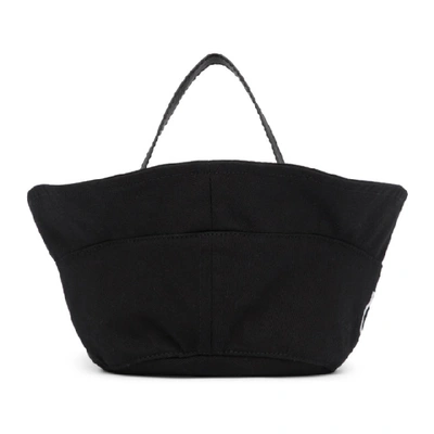 Shop Dheygere Black Double Bucket Hat