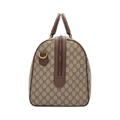 Shop Gucci Beige Medium Ophidia Duffle Bag In 8746 Beige
