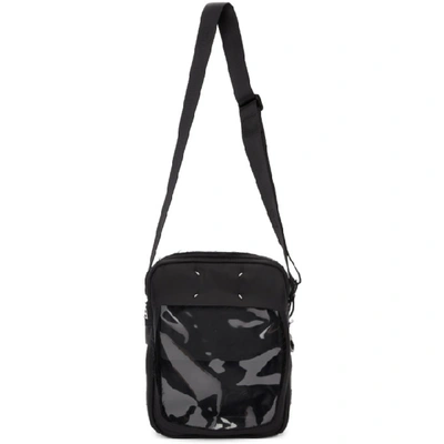 Shop Maison Margiela Black Decortique Crossbody Bag In T8013 Black