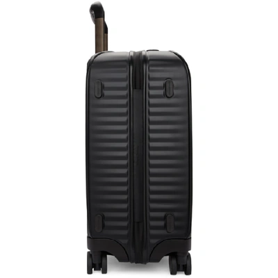 Shop Ermenegildo Zegna Black Leggerissimo Cabin Suitcase In Ner Black