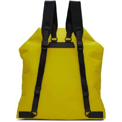 Shop Issey Miyake Men Yellow Galette Backpack In 52.yellow