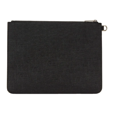 Shop Givenchy Black Large Logo Pouch In 001 Black