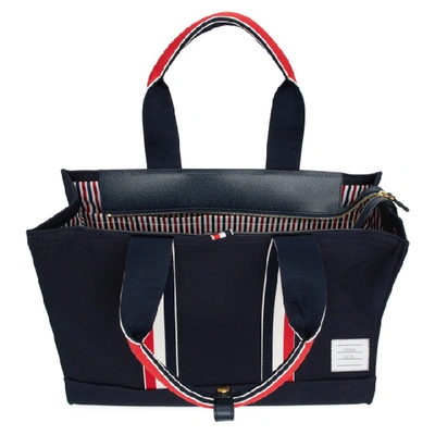 Shop Thom Browne Navy East/west Tote