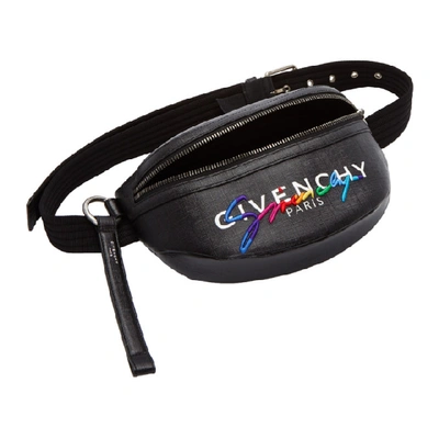 Shop Givenchy Black Tag Bum Bag In 001-black