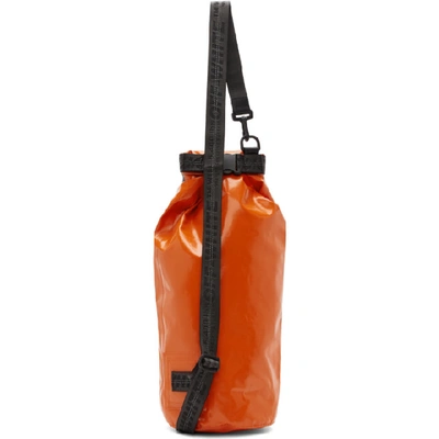 Shop Off-white Orange Rolltop Incompiuto Bag In 1910 Orgblk