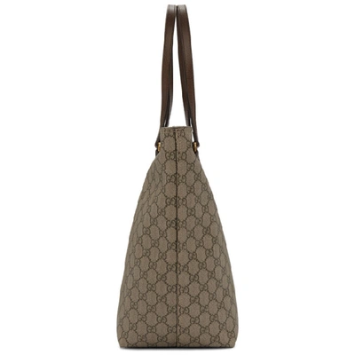 Shop Gucci Beige Medium Gg Ophidia Tote In 8358 Beige