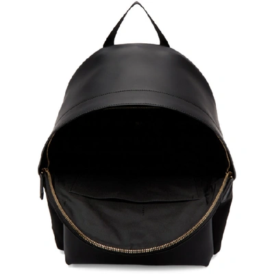Shop Fendi Black Leather Bag Bugs Backpack