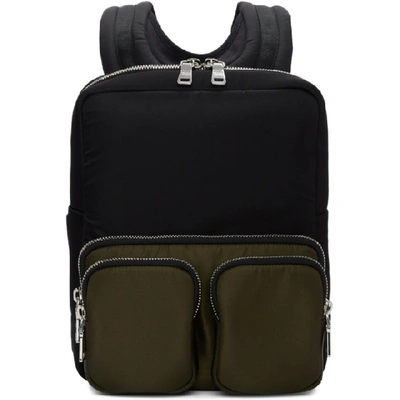 Shop Prada Black Harness Backpack In Nero