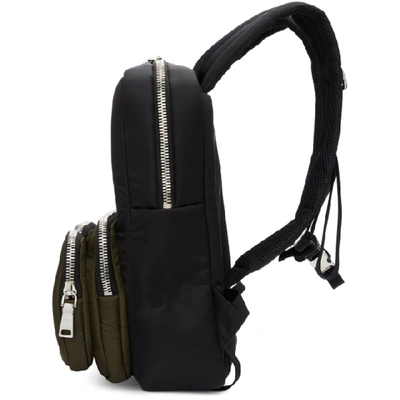 Shop Prada Black Harness Backpack In Nero