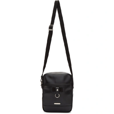 Shop Saint Laurent Black Leather Rivington Race Bag