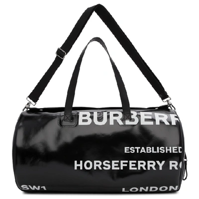 BURBERRY 黑色 KENNEDY 印字行李包