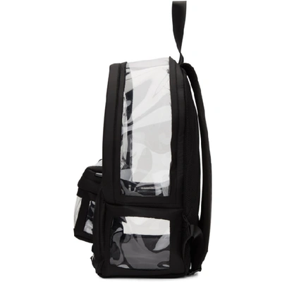 Shop Maison Margiela Black Pvc Backpack In T8013 Black