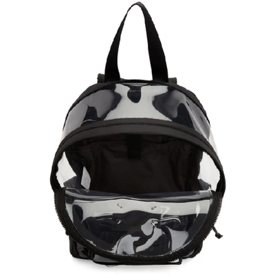 Shop Maison Margiela Black Pvc Backpack In T8013 Black