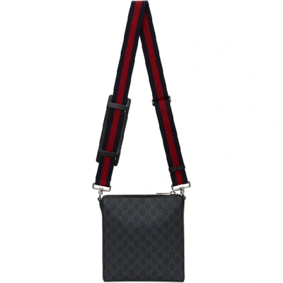 Shop Gucci Black Small Gg Supreme Messenger Bag In 1095 Blkner