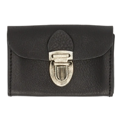 Shop Ann Demeulemeester Black Andras Card Holder In Andra Blck