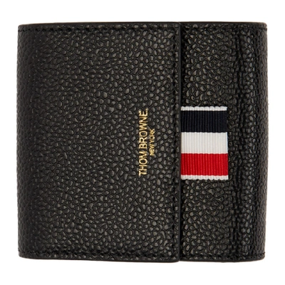 Shop Thom Browne Black Large Coin Pouch In 001 Black