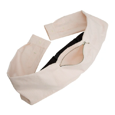 Shop Dheygere Pink And White Sleeve Belt Bag