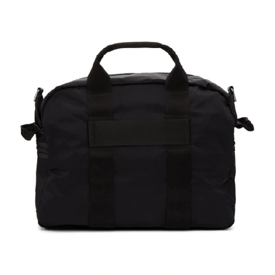 Shop Kenzo Black Logo Duffle Bag In 99 - Black