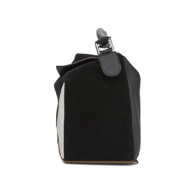Shop Loewe Black Large Puzzle Trainers Bag