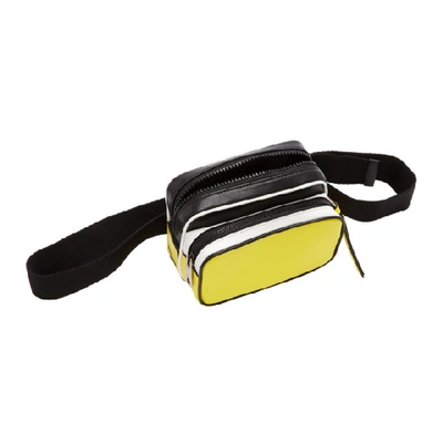 Shop Givenchy Black & Yellow Mc3 Belt Bag