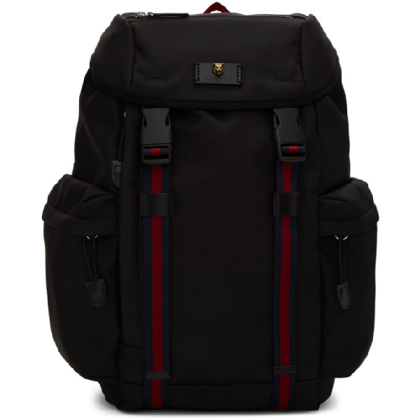 gucci backpack green and red stripes
