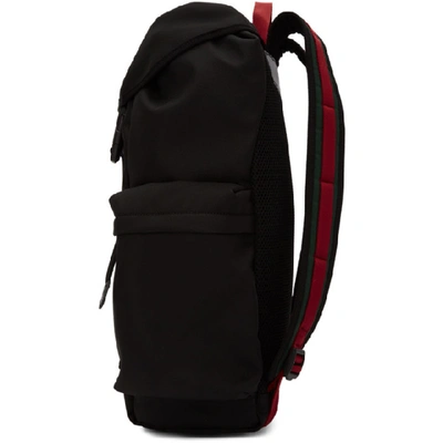 Shop Gucci Black Techno Canvas Backpack