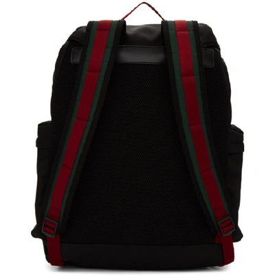 Shop Gucci Black Techno Canvas Backpack
