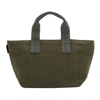 Shop N.hoolywood Green Porter Edition Pouch Tote In Khaki