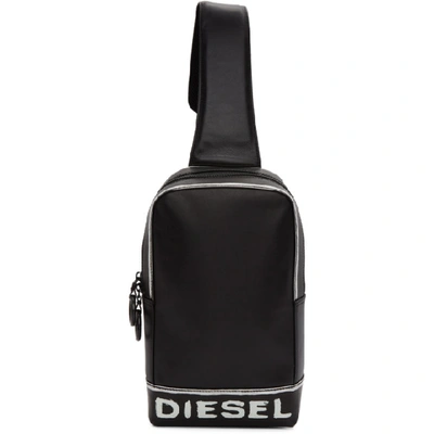 Shop Diesel Black Asporty Altavilla Backpack In H1532 Blkwh