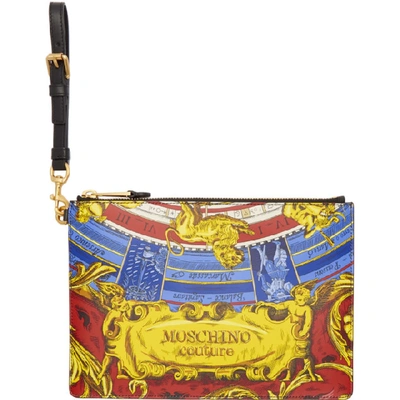 Shop Moschino Multicolor Astrology Pouch In A1888 Fanta